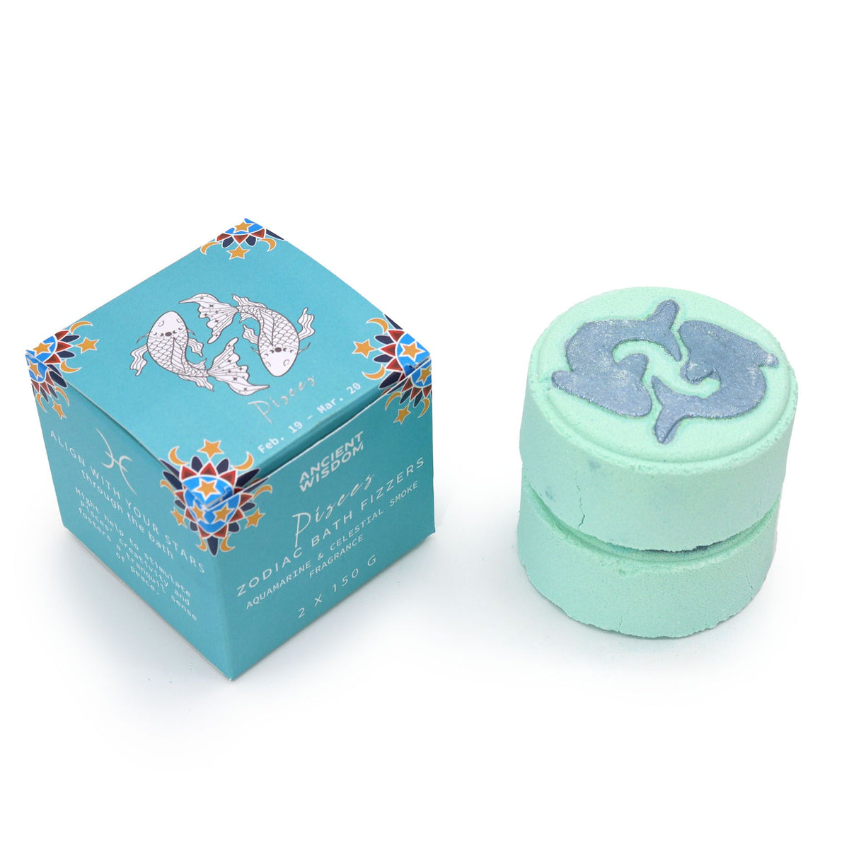 Set of Zodiac Bath Fizzers with Horoscope - Pisces product image 3