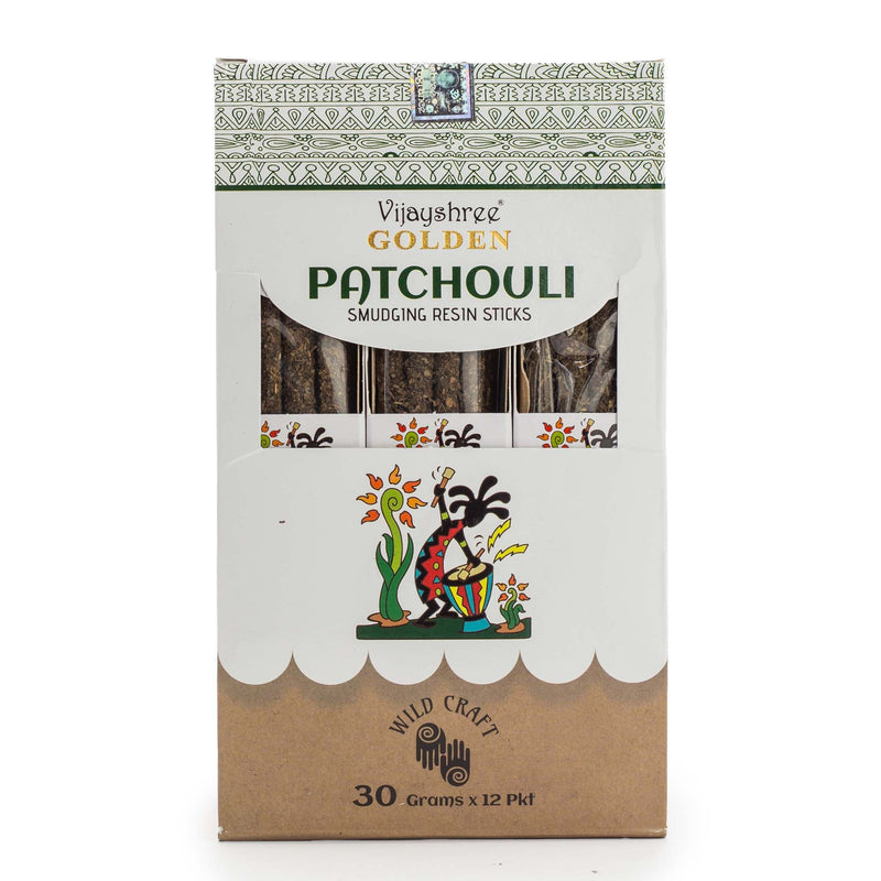 Golden Patchouli Smudging Resin Sticks – 30g product image