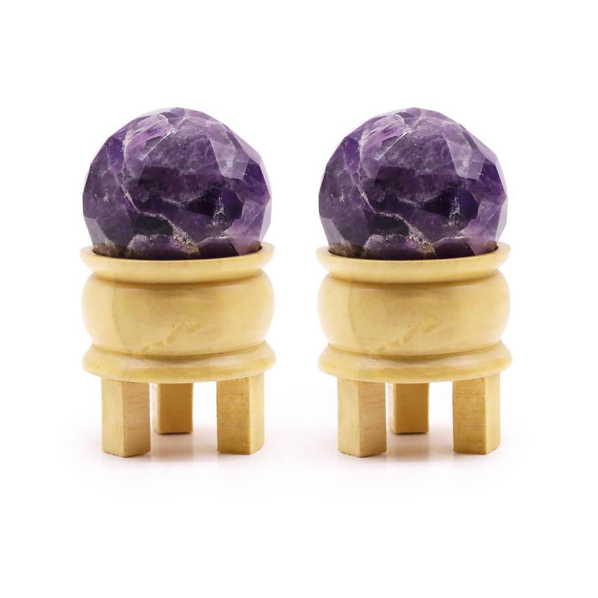 Gemstone Faceted Healing Ball & Stand - Amethyst product image 3