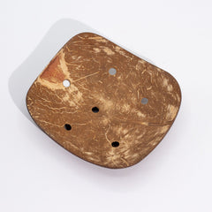 Natural Coconut Soap Dish - Square - 11cm product image 2