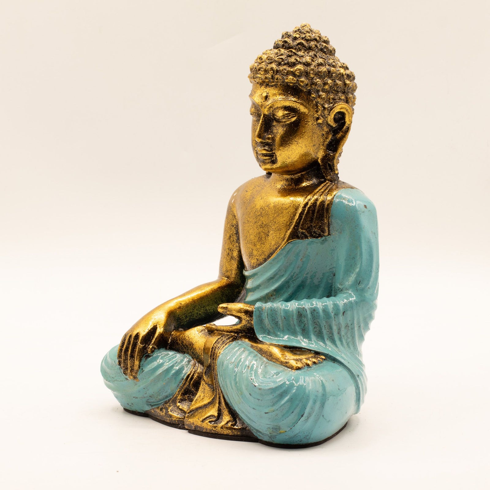 Teal & Gold Buddha - Large product image