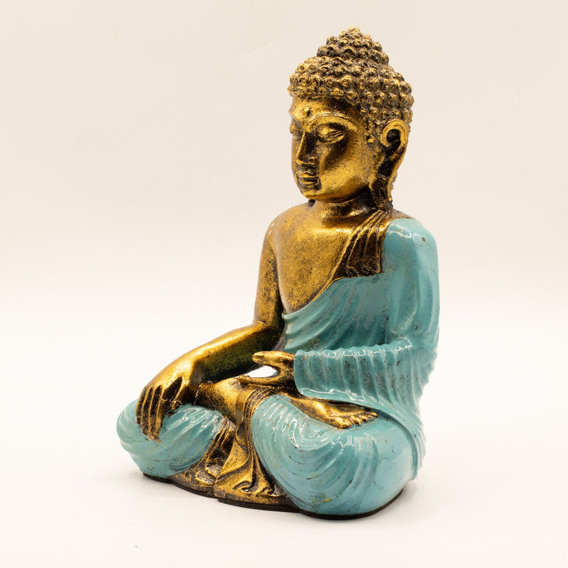 Teal & Gold Buddha - Large product image