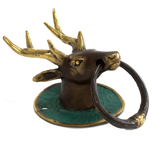 Brass Door Knocker - Stags Head product image 2