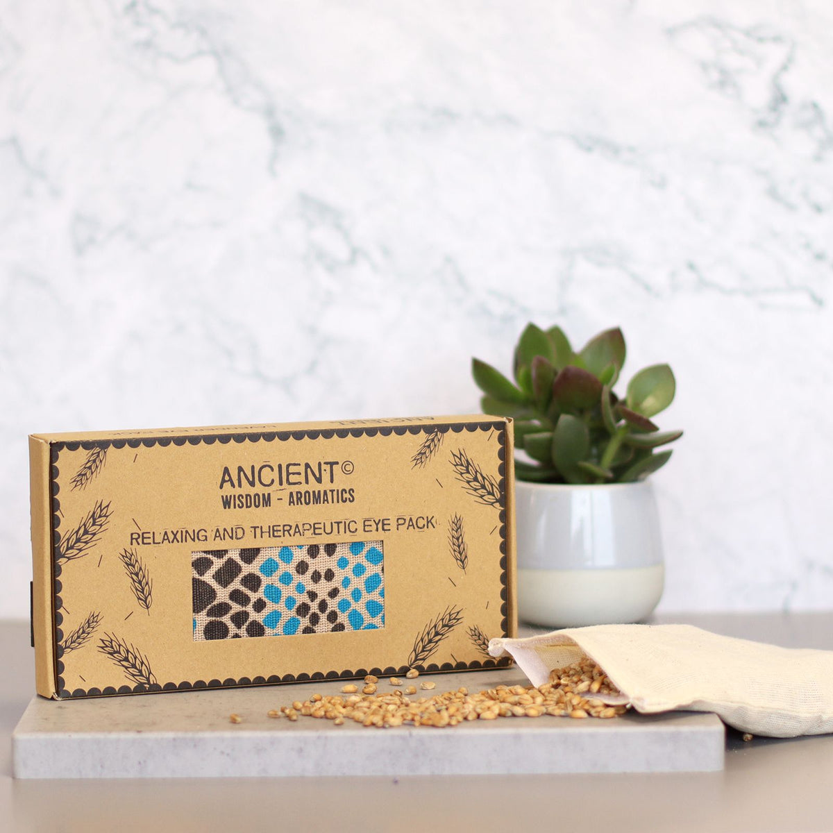 Lavender Natural Cotton and Juco Eye Pillow in Gift Box - Blue Viper product image 2