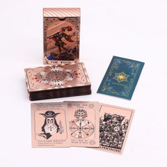 Rose Gold Foil Tarot Card Set - Moon Phase - with booklet product image 2