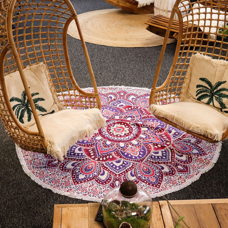 Large Mandala Roundy Art (180cm) - Pink & Purple product image