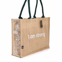 Hop Hare Jute Big Bag - I am Strong product image 4