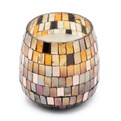 Medium Glass Jar Candles - Amber Mosaic