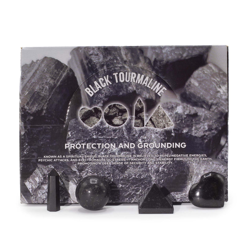 Four Gemstone Shapes - Black Tourmaline product image