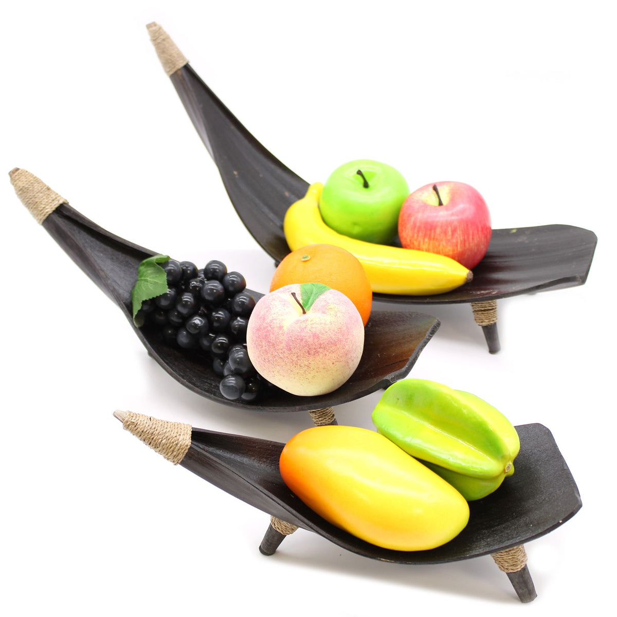 Coconut Leaf Fruit Bowl Set - Chocolate product image 4