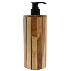 Natural Teakwood Soap Dispenser - Round product image 6