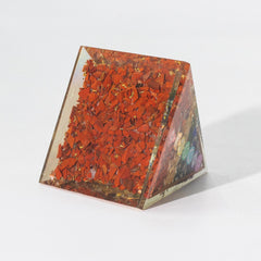 Med Organite Pryamids 7x6cm - Copper Bars - 7 Charkra Chips product image 4