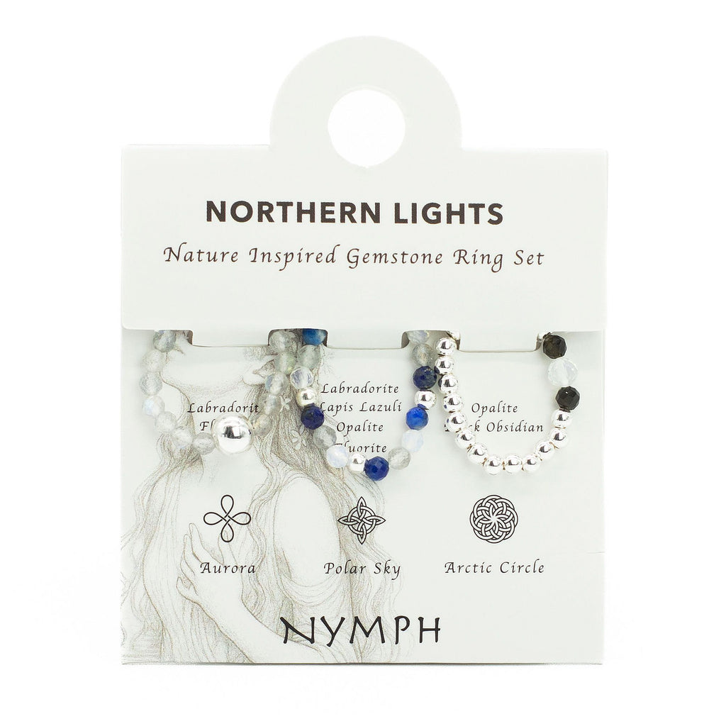 Nymph Spirit Gemstone Ring Set - Northern Lights product image
