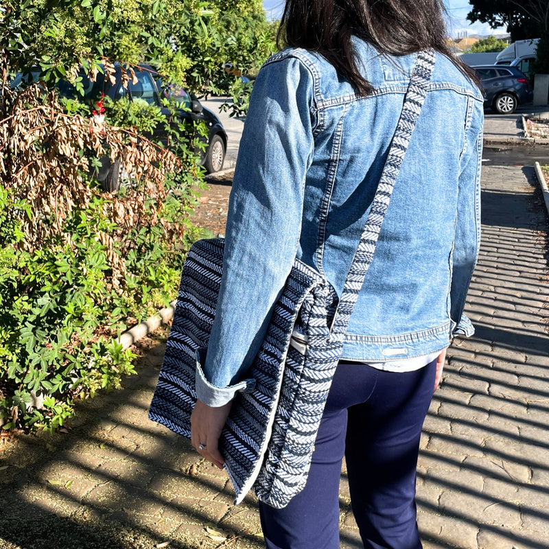 Soft Banjar Laptop Bag - Blue Strips product image