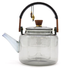 Glass Infuser Teapot - With Steamer System Charcoal - 1000ml product image