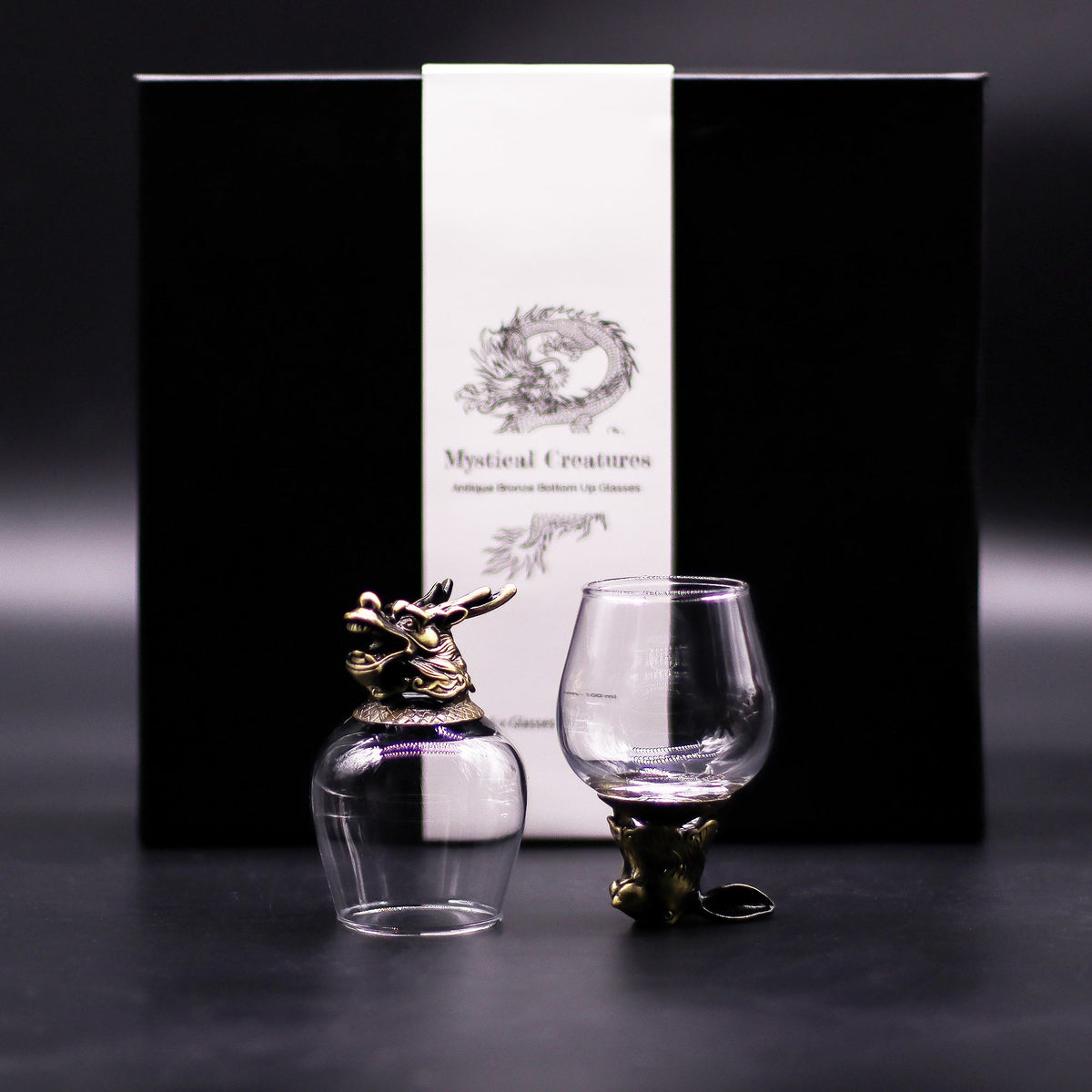 Gift Set of 6 Glasses (100ml) - Mystical Creatures - Antique Bronze product image 2