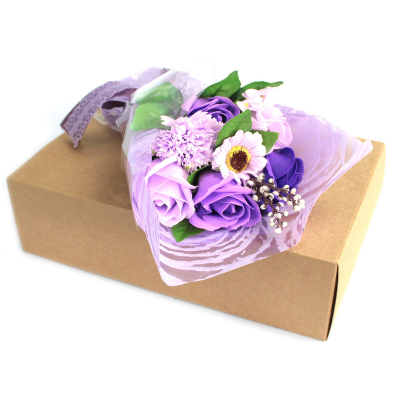 Purple Boxed Hand Soap Flower Bouquet - Special product image