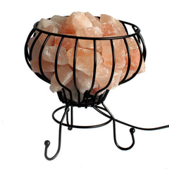 Low Salt Rock Brazier, Pink Salt Chunks, Cable & Bulb product image 2