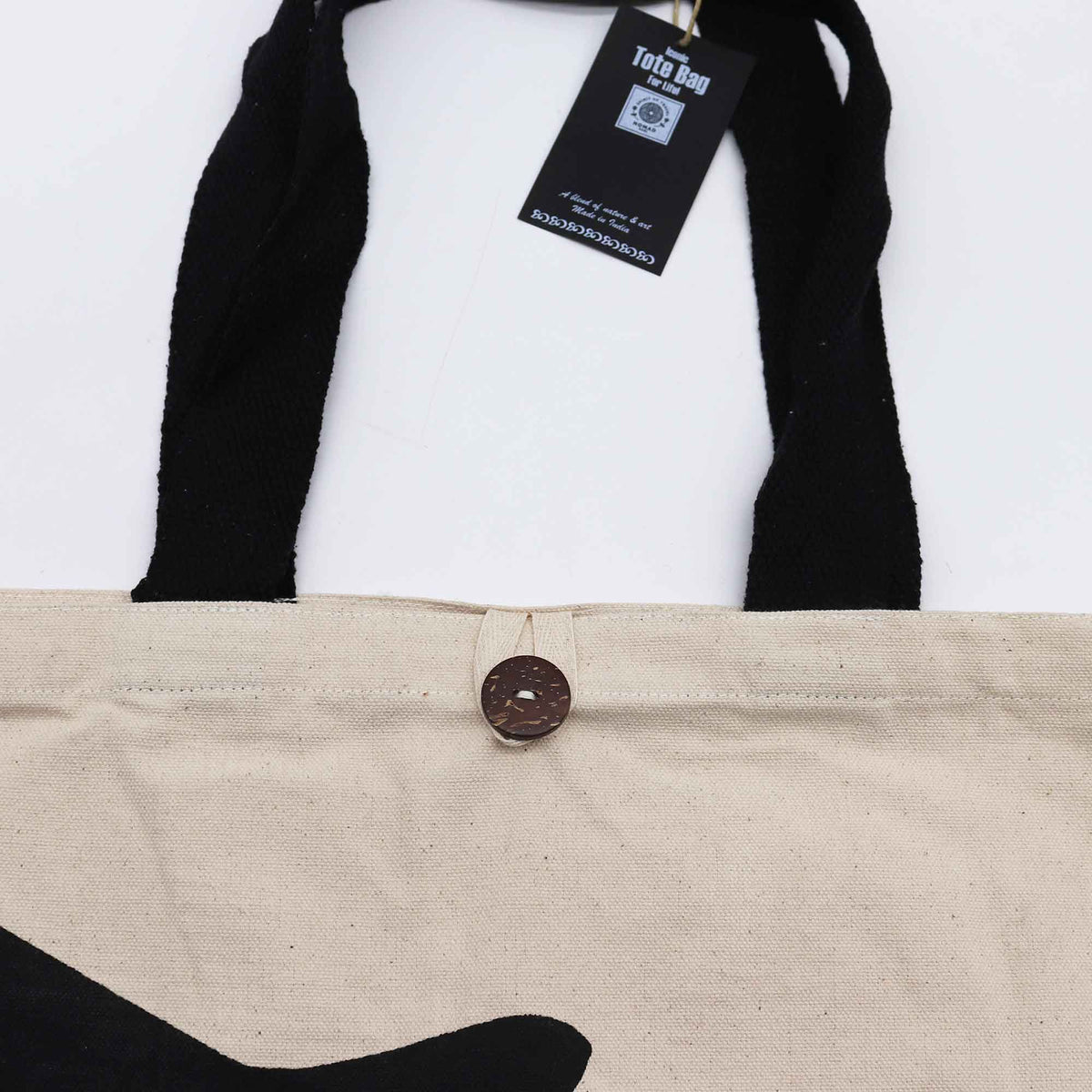Iconic Classic Tote Bag - Black Cat - Natural 10oz product image 4