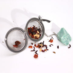 Raw Crystal Gemstone Tea Strainer - Rock Quartz product image 8