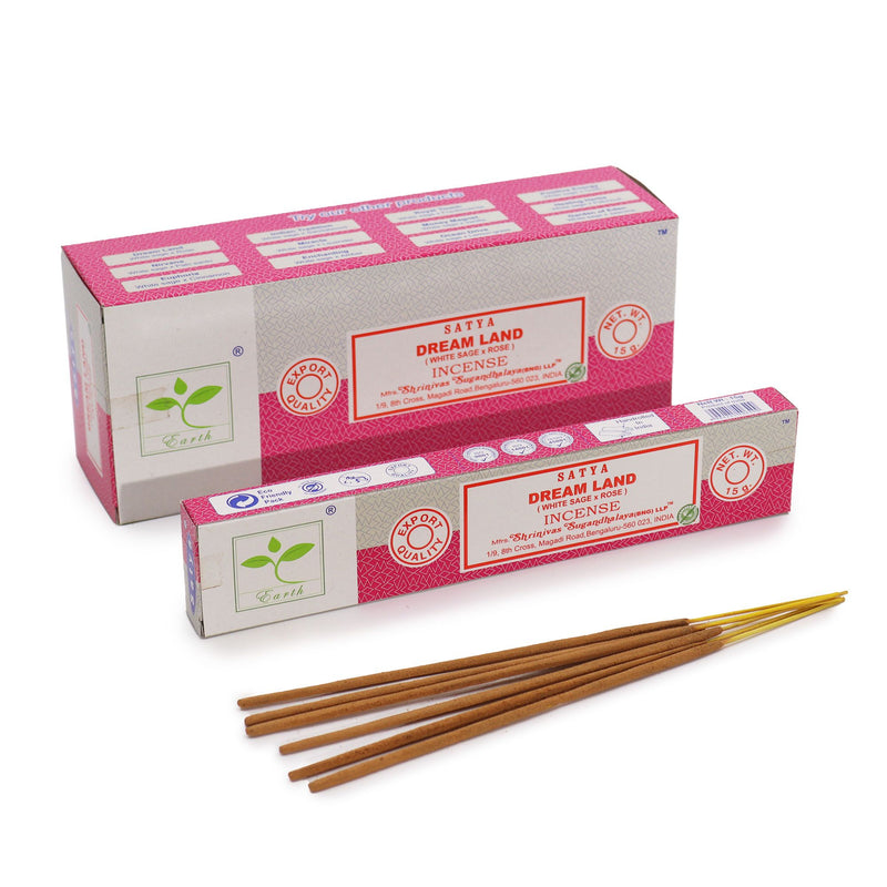 Satya Incense 15gm - Dream Land (White Sage & Rose) product image