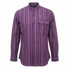 Nomad Sari Grandad Shirt - Black Purple - XL product image 6