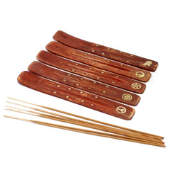 Brass Inlaid Ashcatcher - Mango Wood product image 5