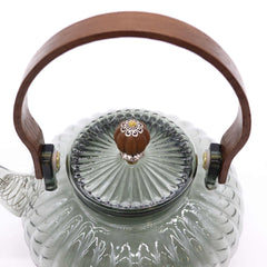 Glass Infuser Teapot - Charcoal Ribbed Pearl - 950ml product image 3