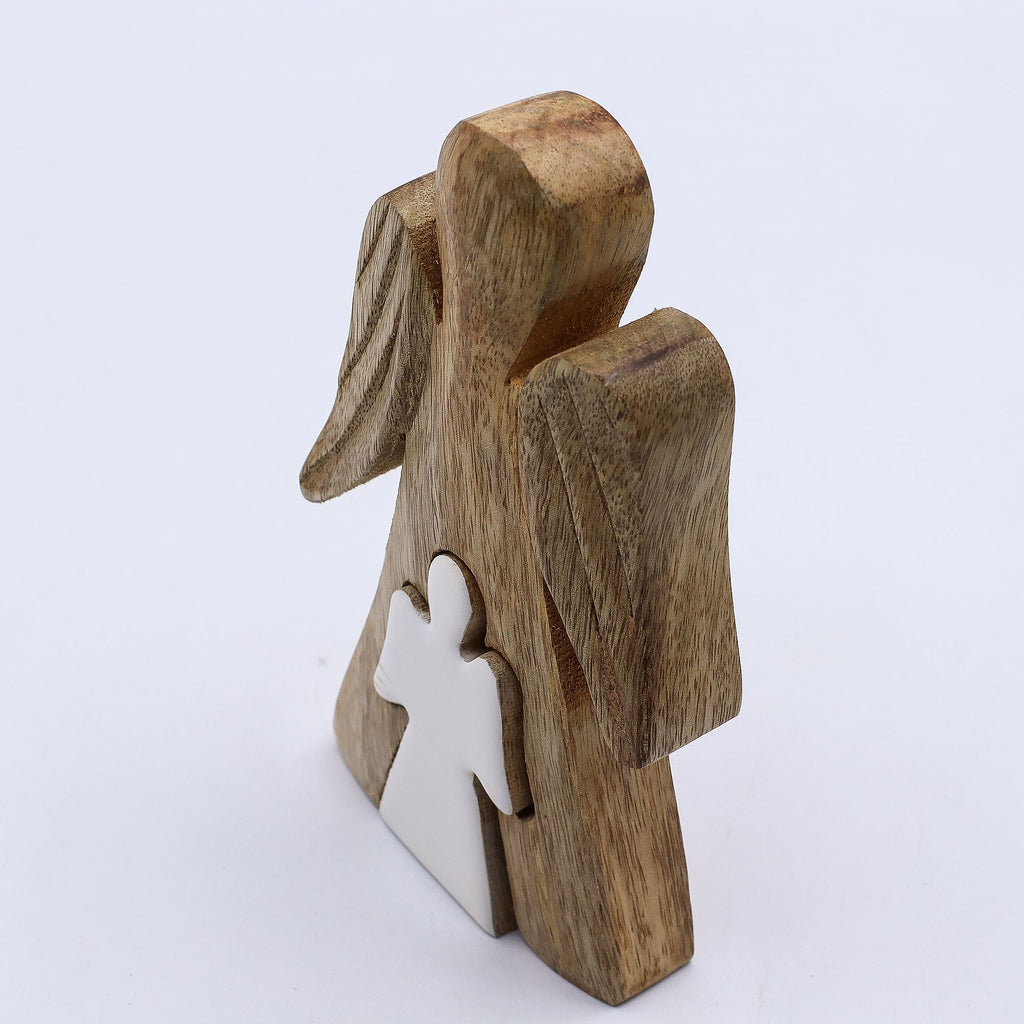 Mango Wood Angel in Angel - White Enamel product image 3