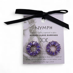 Lavender - Vintage Glass - Loop - Earrings product image 4