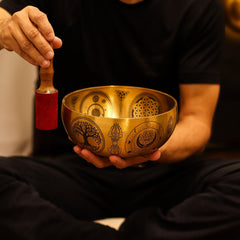 Pure Brass Etched Buddha - Set of 4 - Approx 3.85kg product image 14
