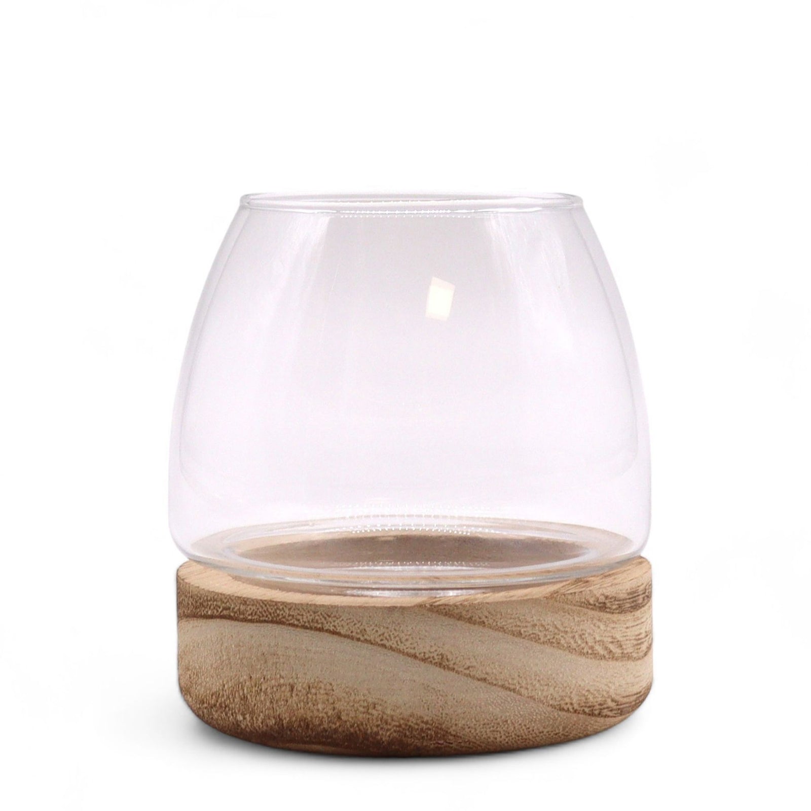 Mini Terrarium on Natural Tung Wood product image