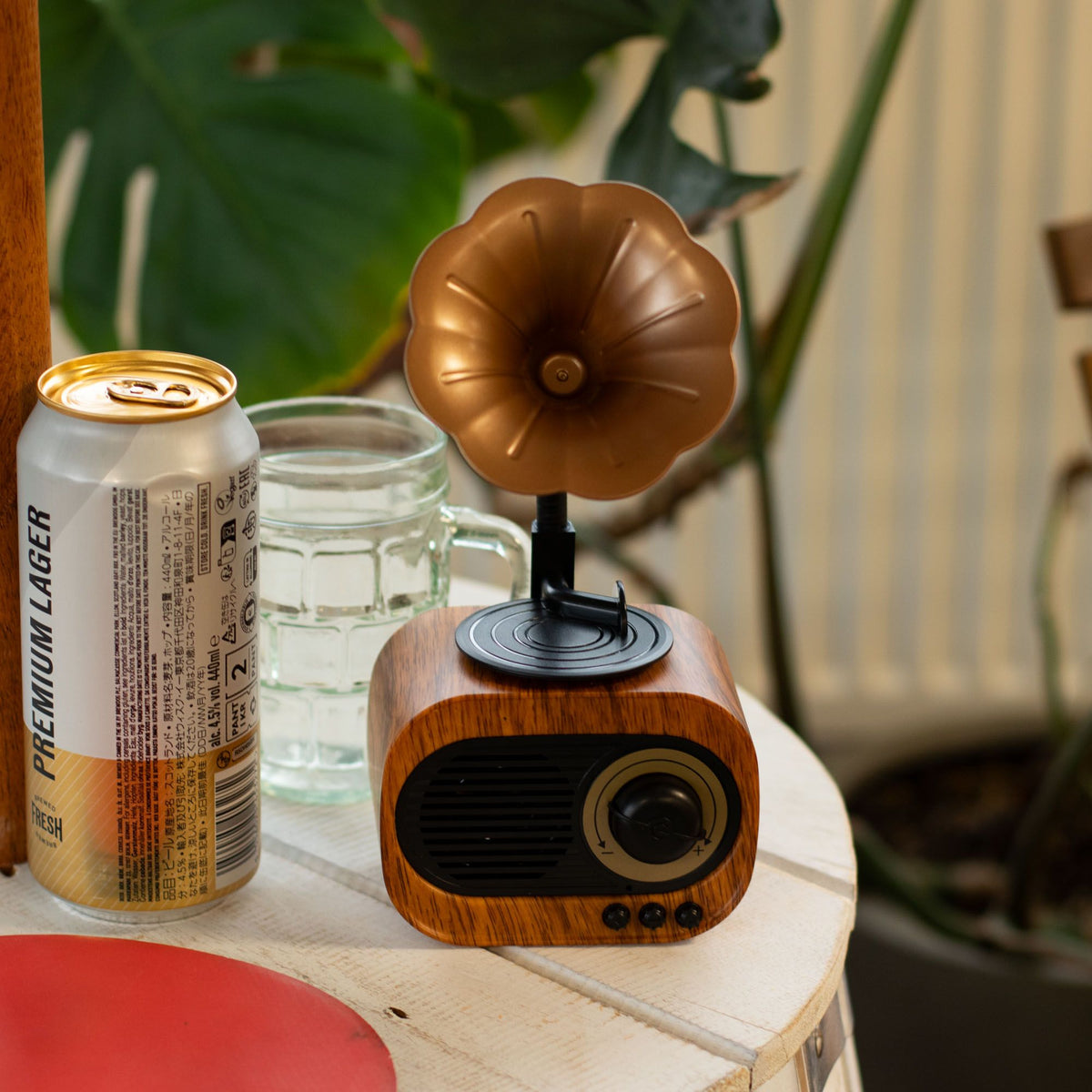Retro Mini Gramophone Speaker - Bluetooth & FM Radio - 5 watt x 1 product image 2