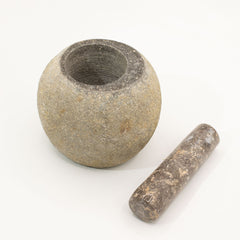 Natural Riverstone Decorative Pestle & Mortar- Large (aprox 15x12cm) product image 2