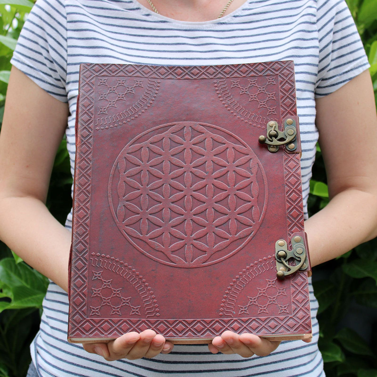 Huge Flower of Life Leather Book 10x13 (200 pages) product image 2