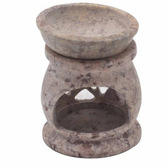 Small Soapstone Oil Burner 8cm - Three Moon Pentagon product image 3