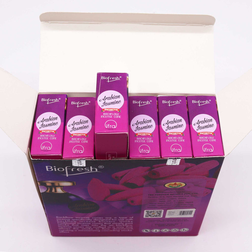 Biofresh Backflow Incense Cones - Arabian Jasmine product image 2