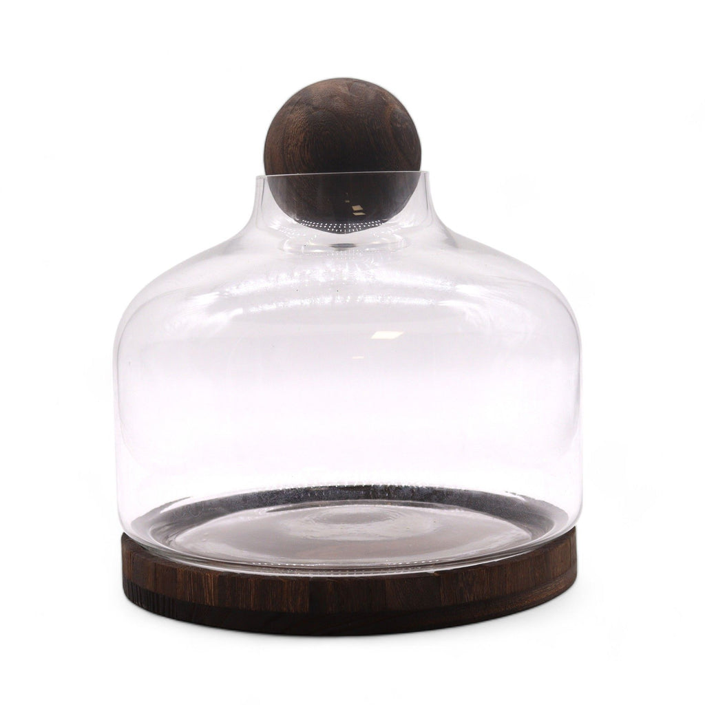 Ex-Large Ball Top Terrarium on Dark Tung Wood product image 3