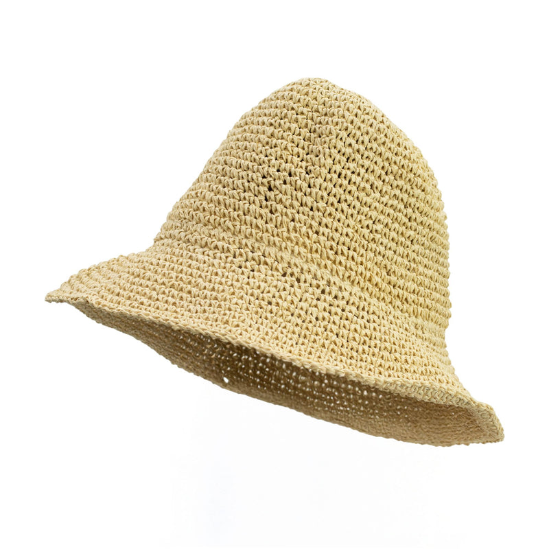 Nomad Sari Floppy Straw Sun Hat - Natural Beige product image