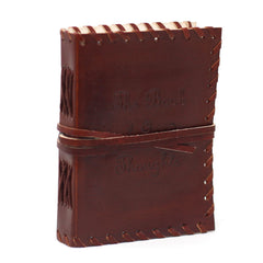 Leather Book of Thoughts with Wrap Notebook (6x4") product image