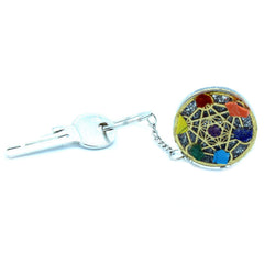 Orgonite Power Keyring - Round Seven Chakra product image 4