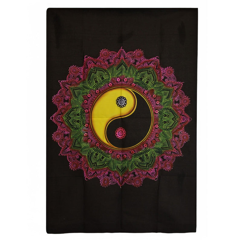 Cotton Wall Art (70x110cm) - Ying & Yang Mandala product image