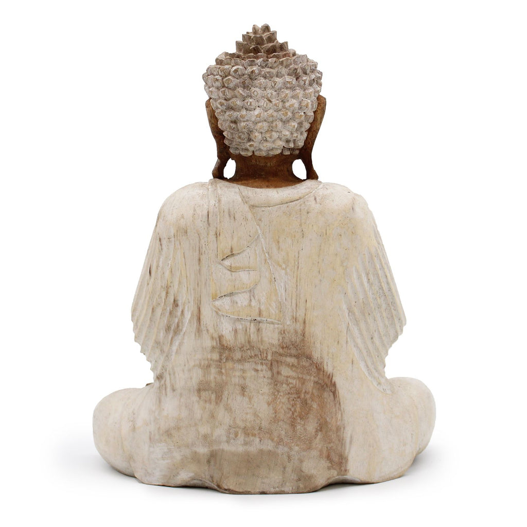 Buddha Statue Whitewash - 30cm Teaching Transmission product image 2