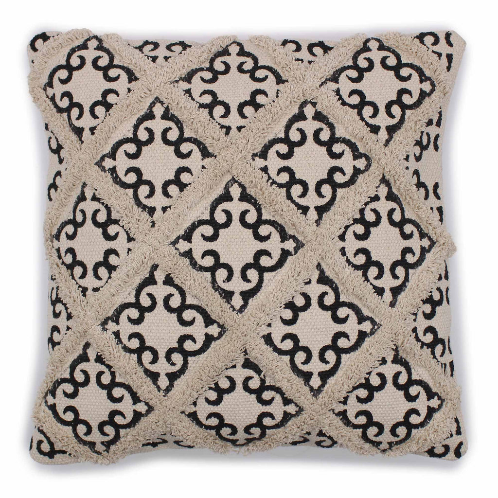 Classic Cushion Cover - Lux Criss-Cross & Print - 45x45cm product image