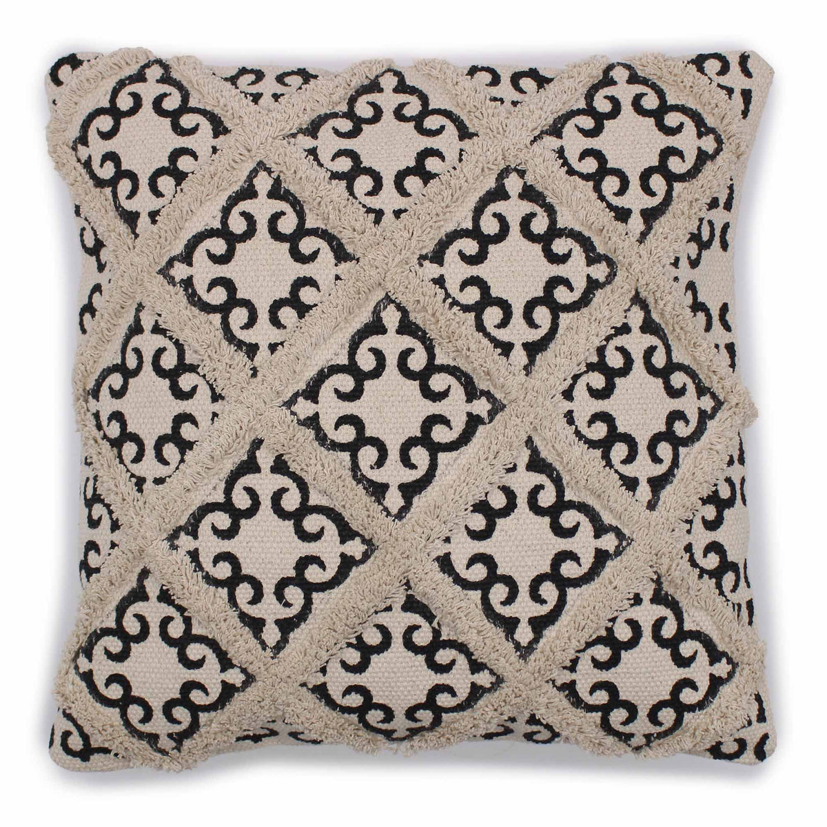 Classic Cushion Cover - Lux Criss-Cross & Print - 45x45cm product image