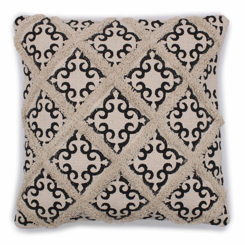 Classic Cushion Cover - Lux Criss-Cross & Print - 45x45cm product image