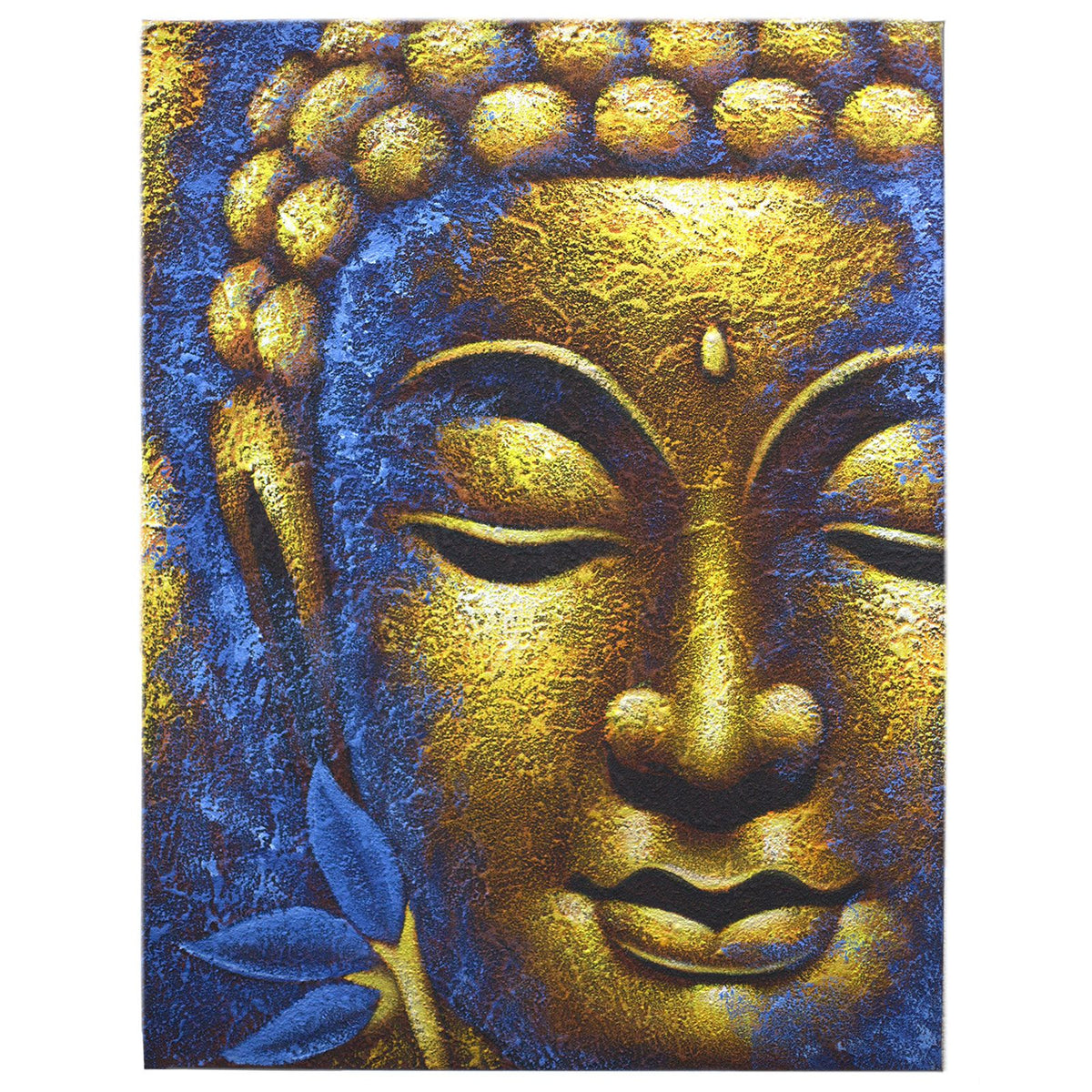 Buddha Painting - Gold Face & Lotus Flower product image 2