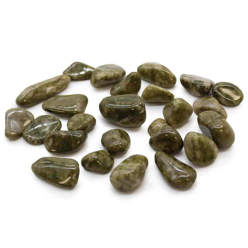 Small African Tumble Stones - Epidote Snowflake product image