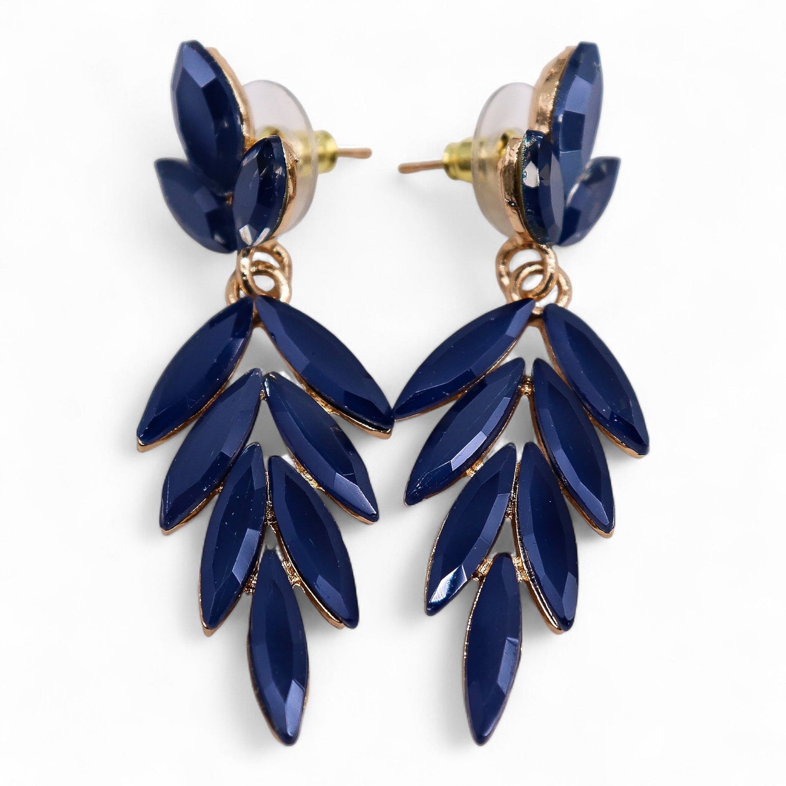Royal Blue - Vintage Glass - Long Drop - Earrings product image
