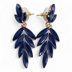 Royal Blue - Vintage Glass - Long Drop - Earrings product image